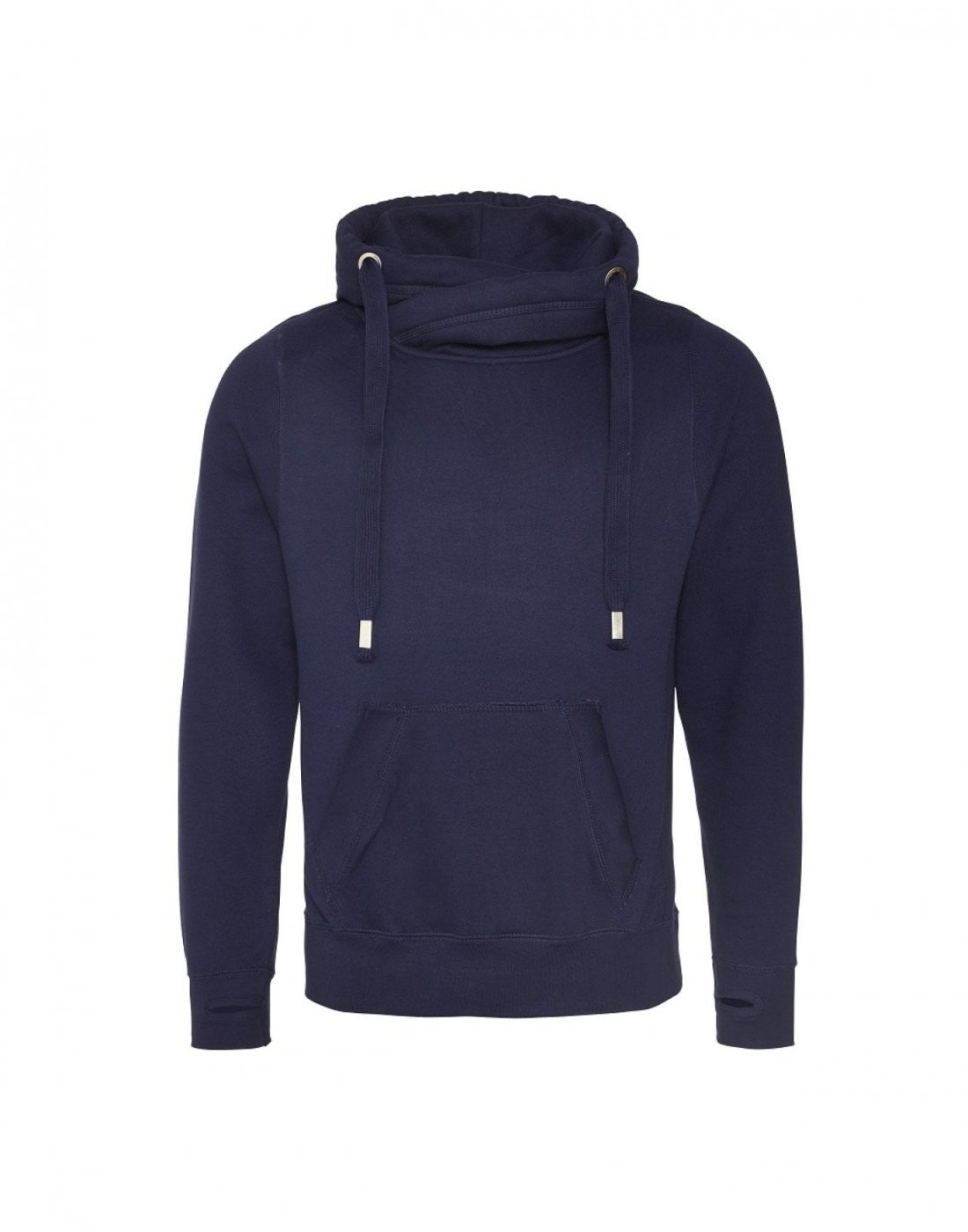 Cross Neck Hoodie | OXFORD NAVY