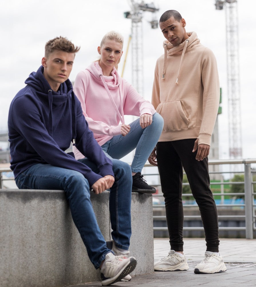 Cross Neck Hoodie | OXFORD NAVY